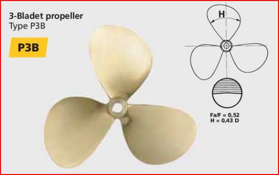 Vetus P3B propeller
