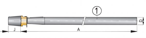 Aksel Ø22 Rustfri - 1500mm-0