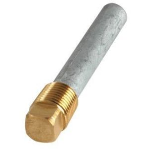 Zinkstav med messingprop, Gevind 1/2"