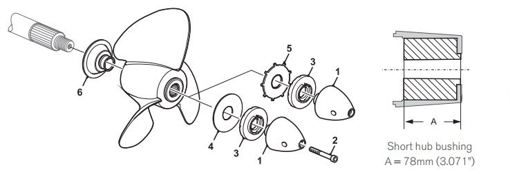 volvo penta short hub